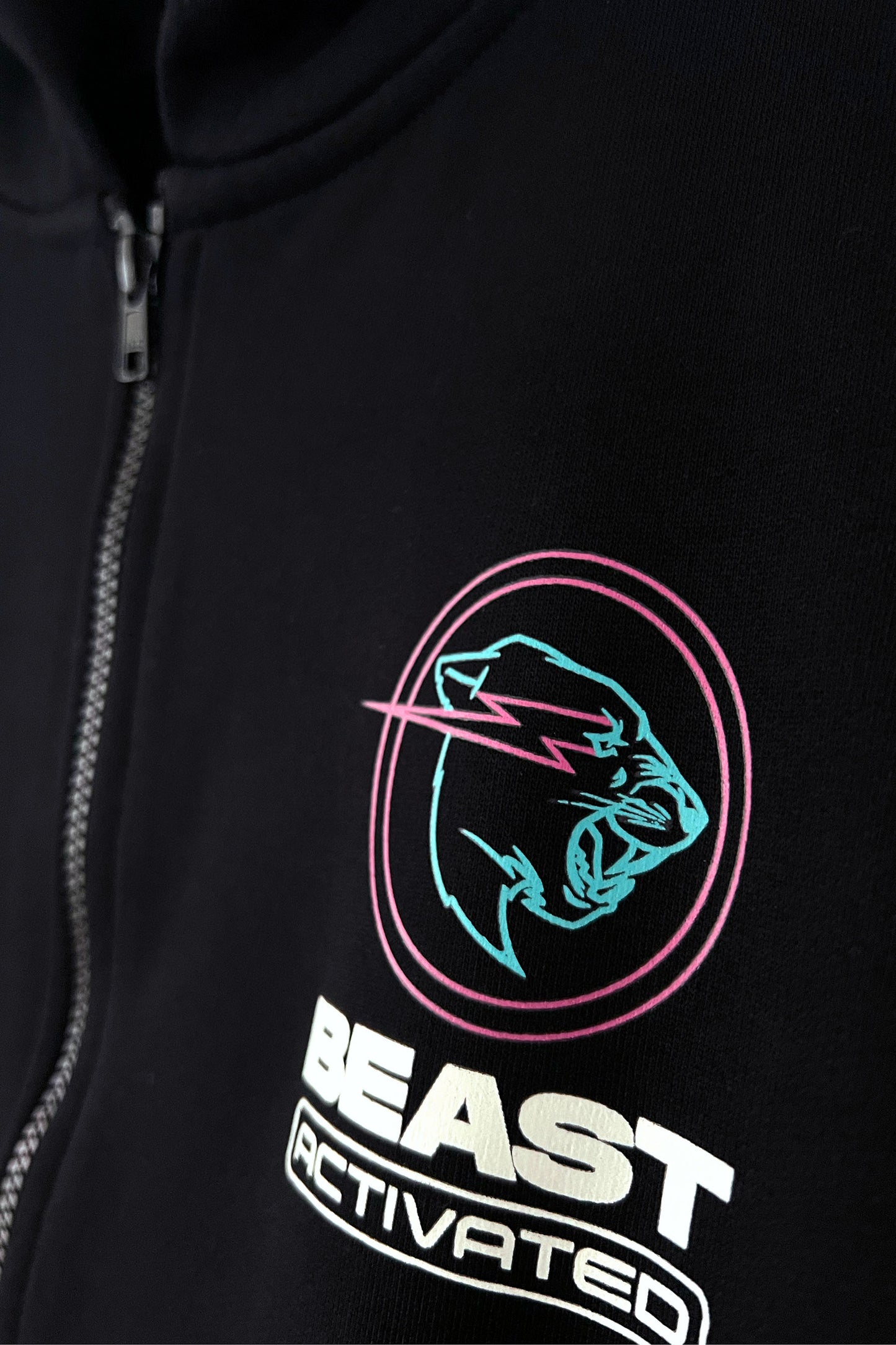 Glow In The Dark Beast Activated Zip Hoodie