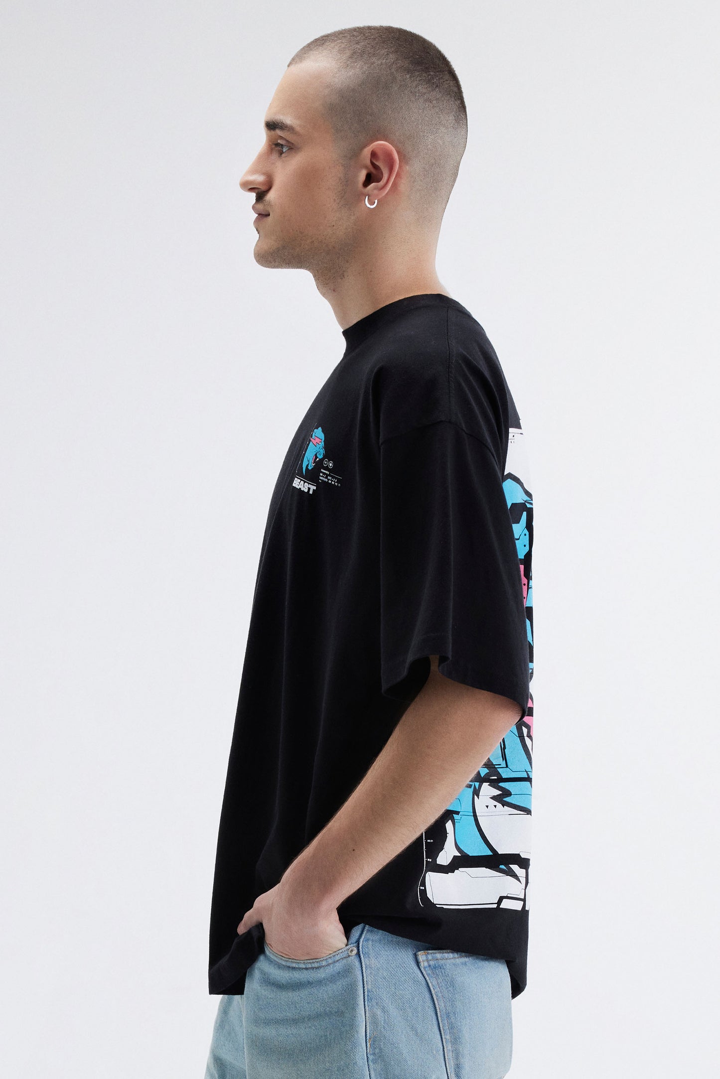 BEAST PARTICLE SS TEE - BLACK