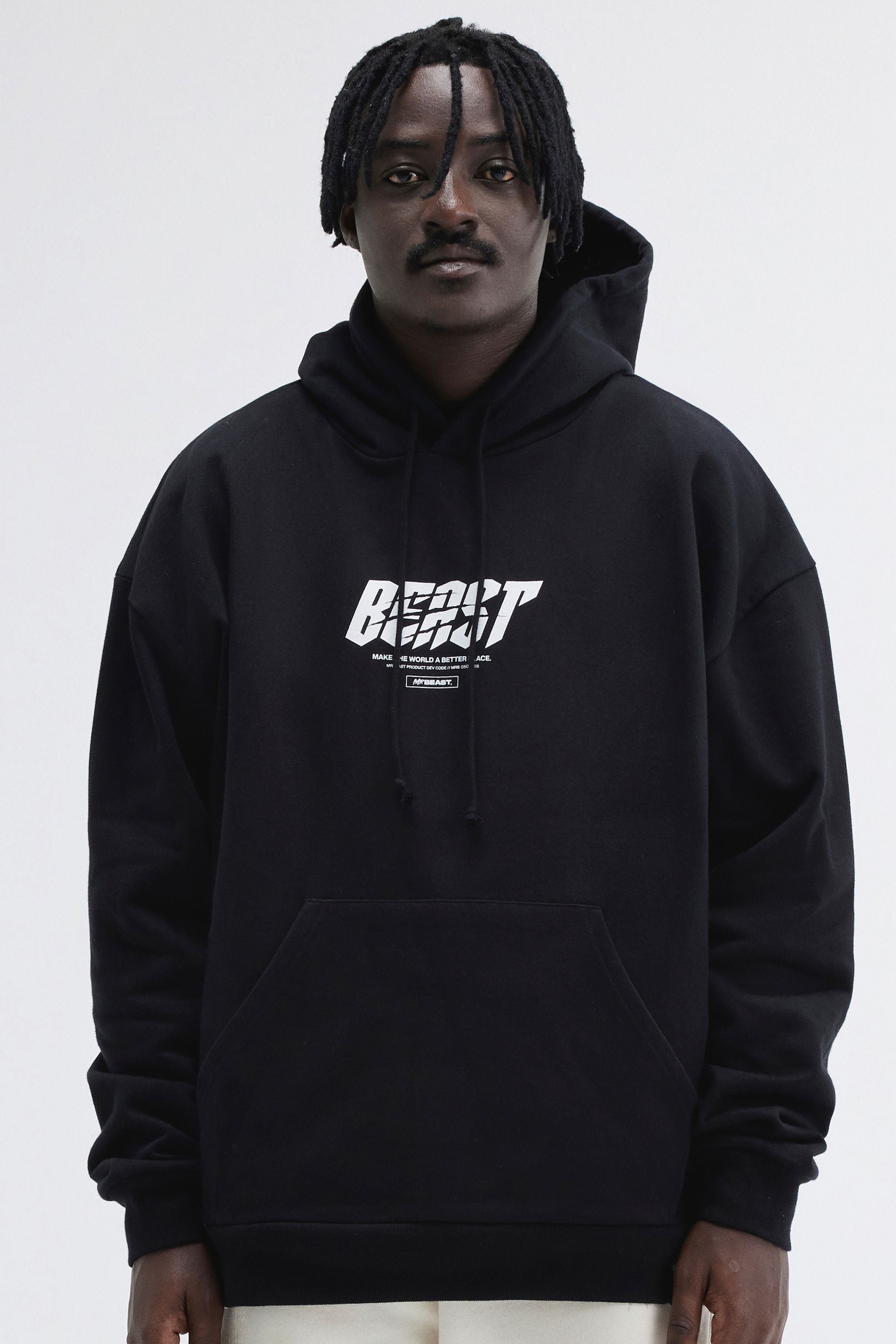 SHREDDER PULLOVER HOODIE - BLACK – MrBeast.store