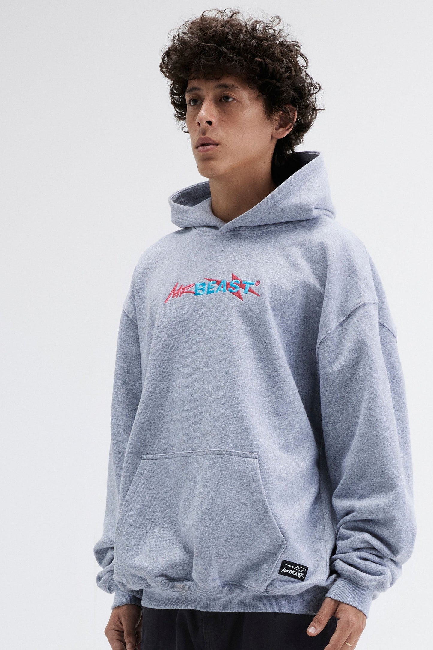 MRBEAST PRIVATE LABEL HOODIE - GREY