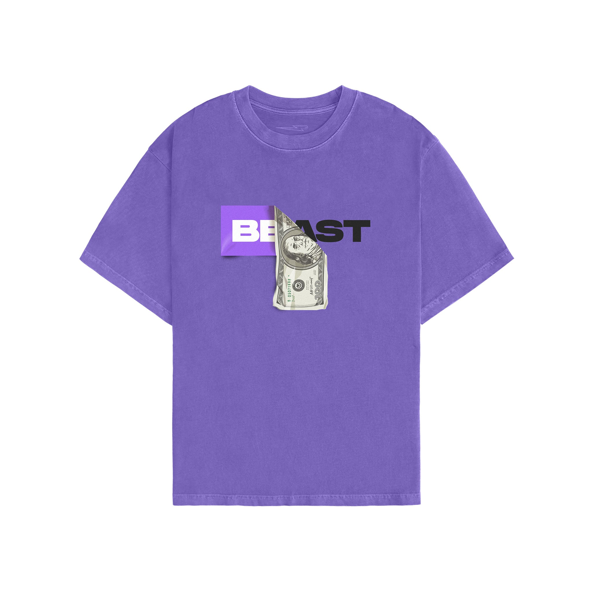 DOLLAR BILL SS TEE PURPLE PIGMENT DYE MrBeast.store