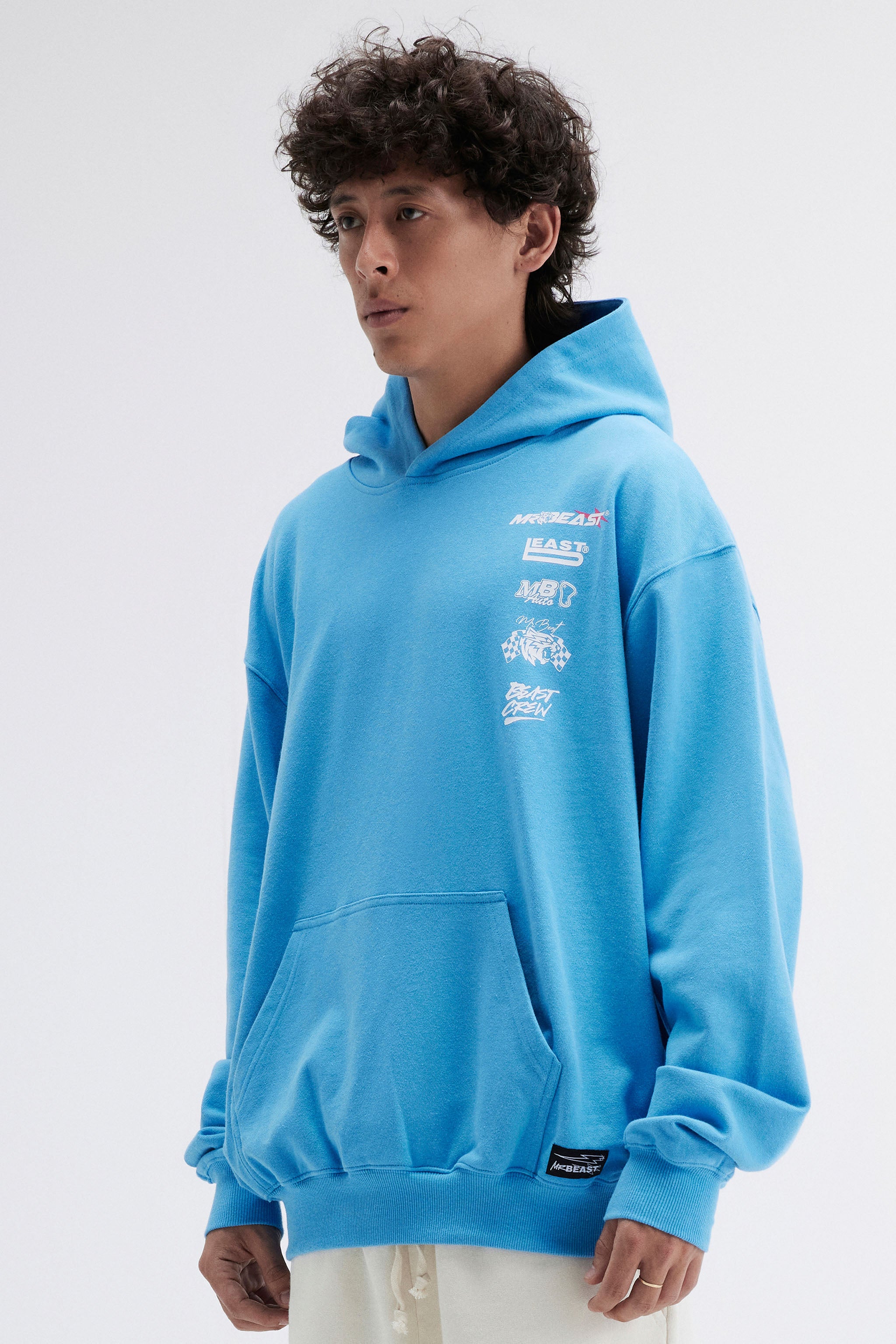 MRBEAST MOTORSPORTS HOODIE - BLUE – MrBeast.store