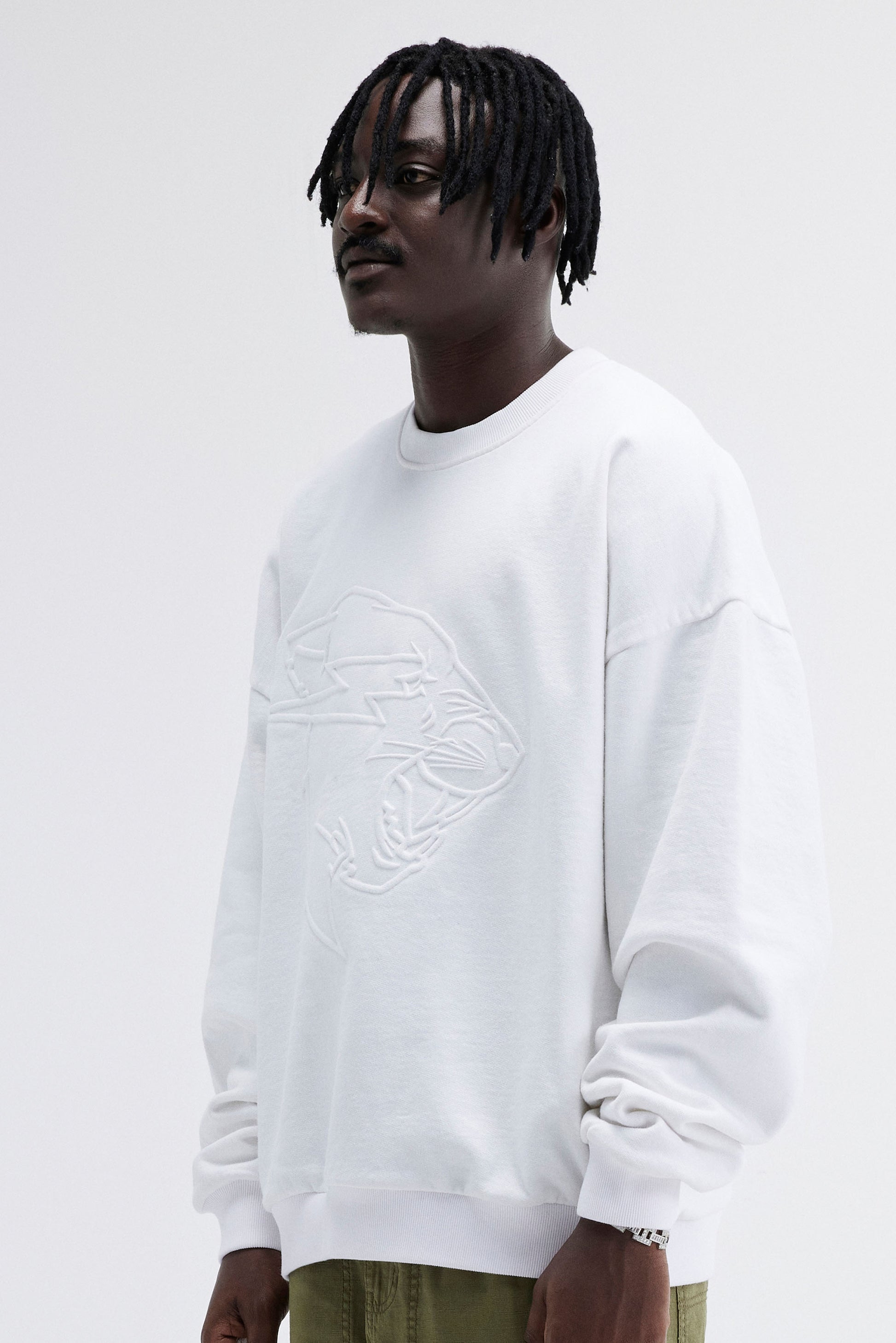 ASOS Dark Future oversized T-shirt with 3D embossed logo in gray