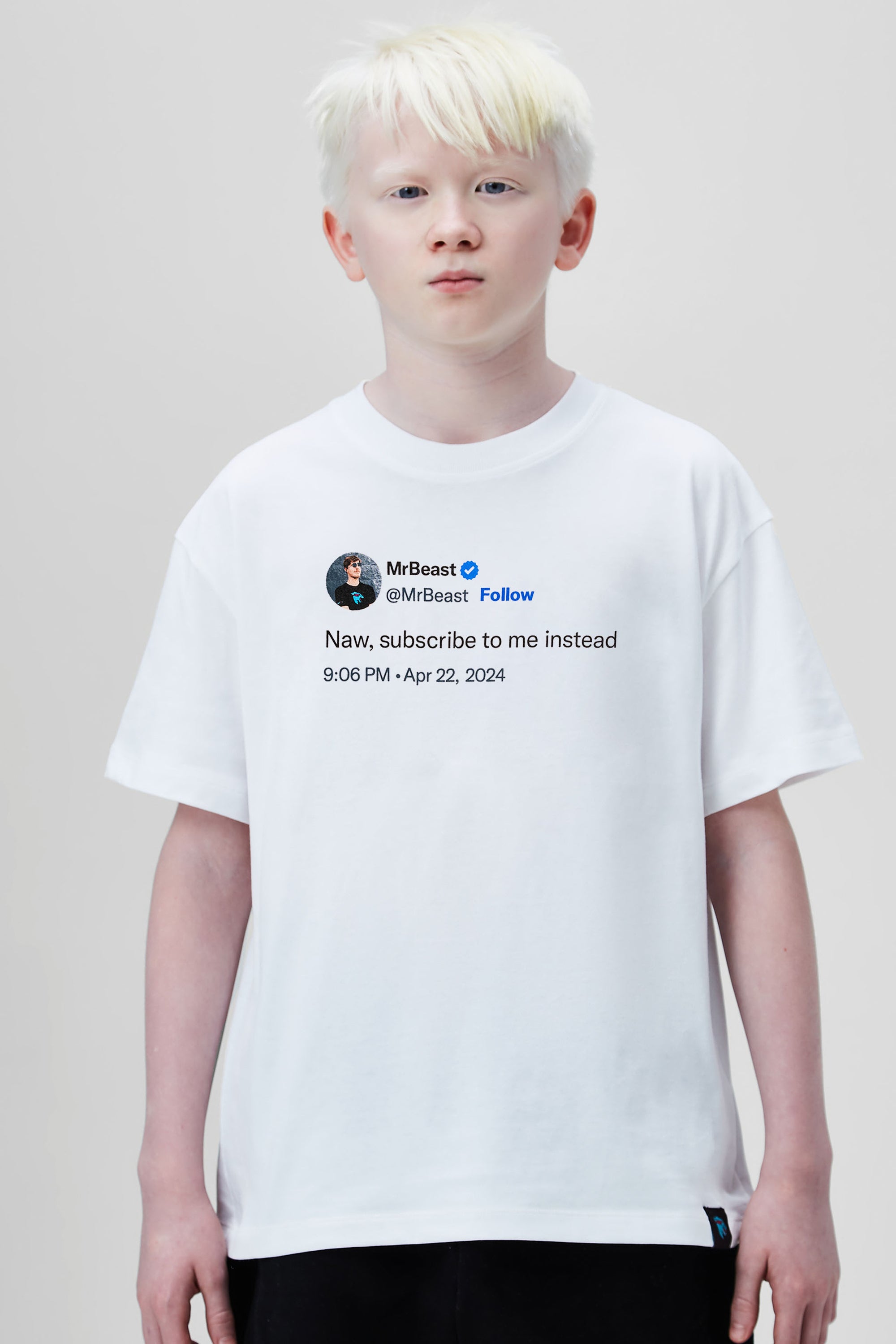 KIDS NAW S/SLEEVE TEE - WHITE